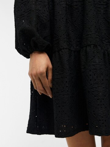 OBJECT Dress 'Broderie Anglaise' in Black