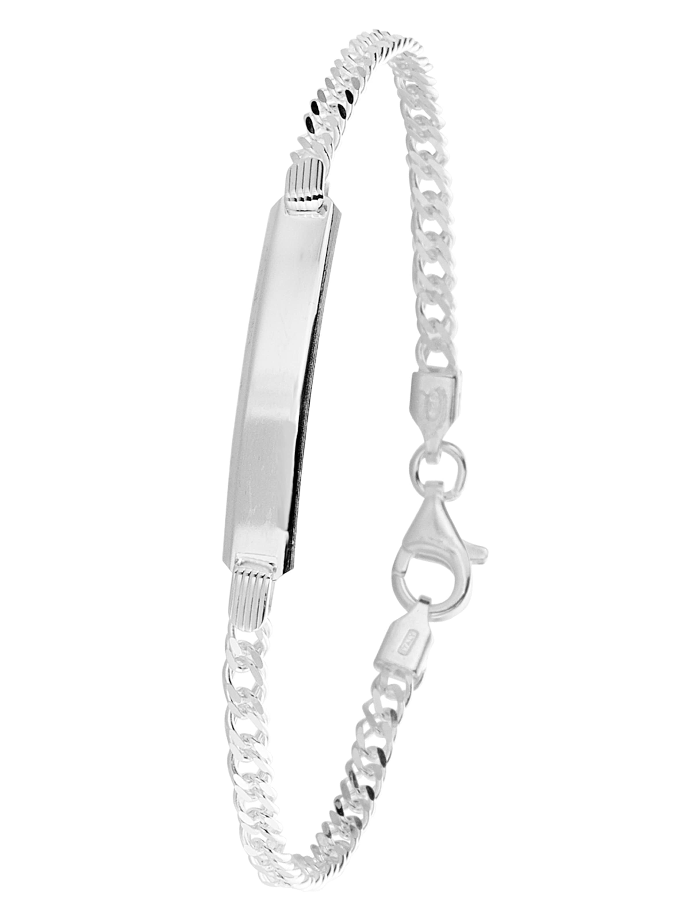 Lucardi Armband 'Basic' in silber, Produktansicht