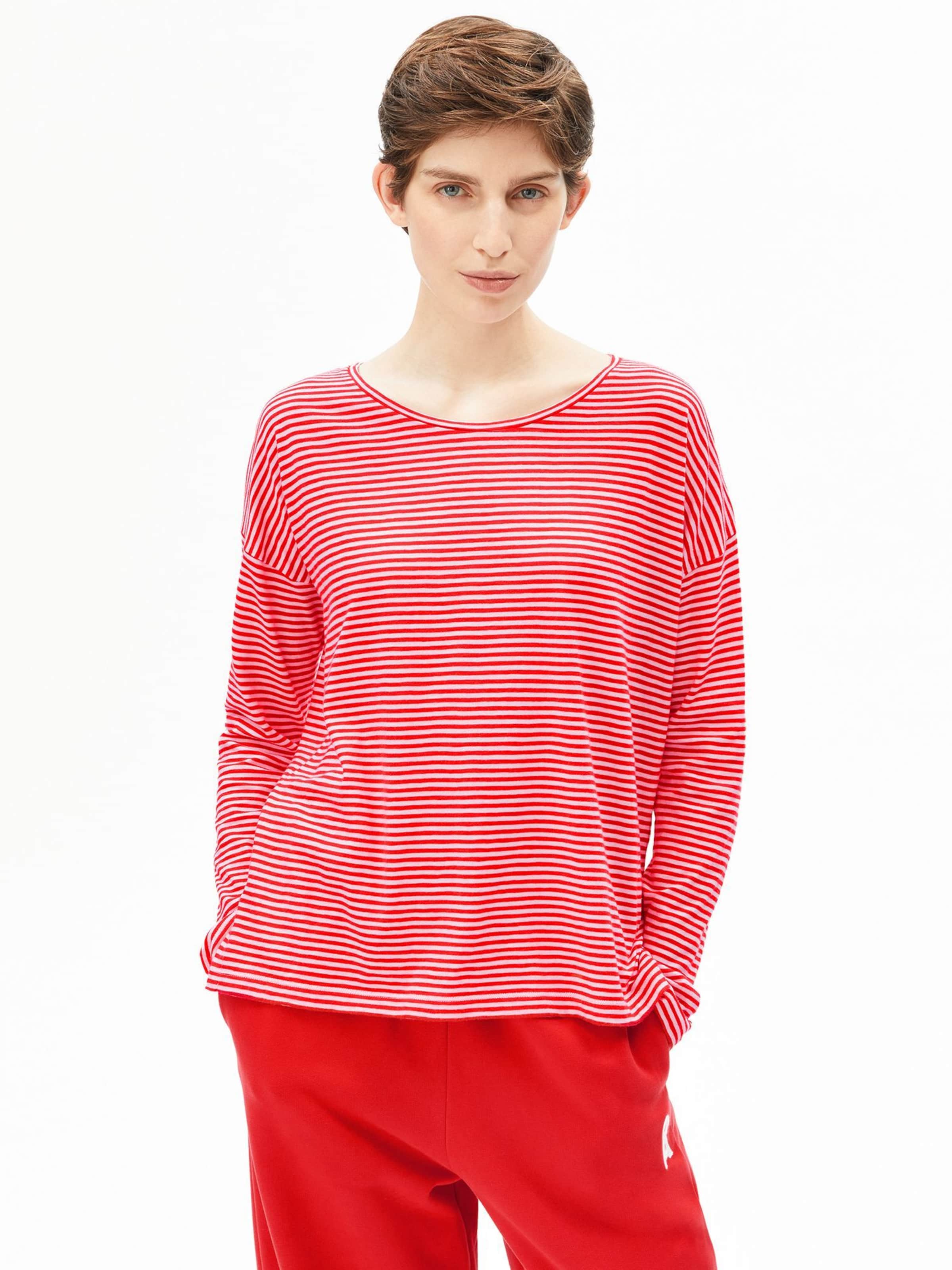 ARMEDANGELS Shirt in Rood: voorkant