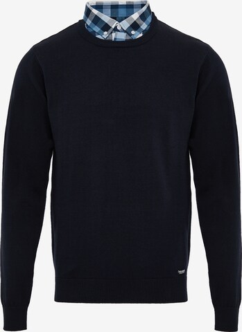 Threadbare Sweater 'Alexander' in Blue: front