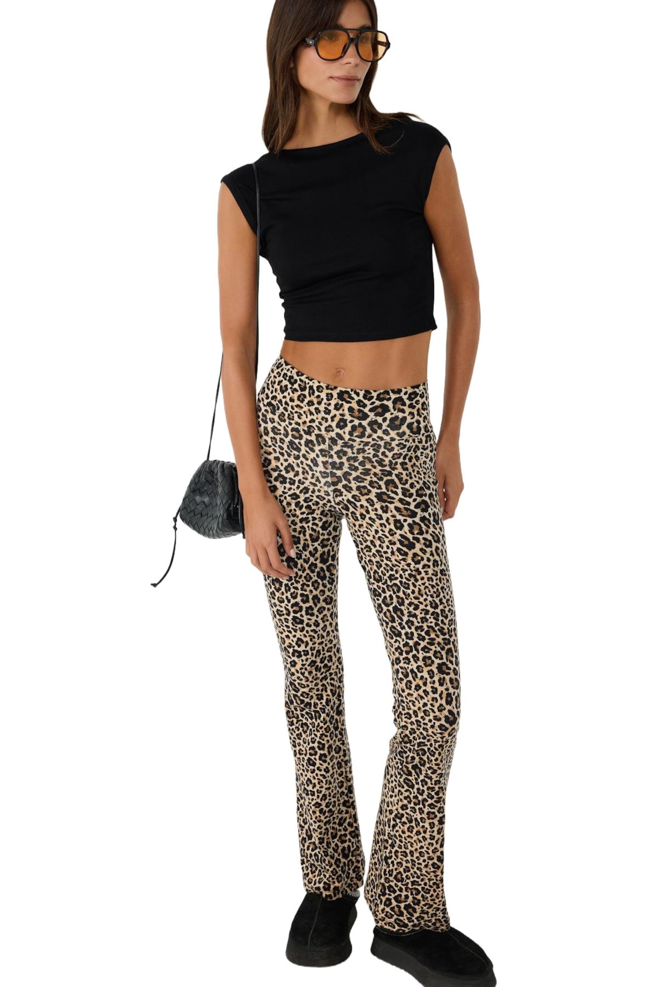 évasé Pantalon No Matter What en marron