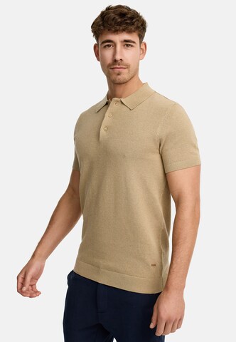 INDICODE JEANS Poloshirt 'Vorm' in Beige