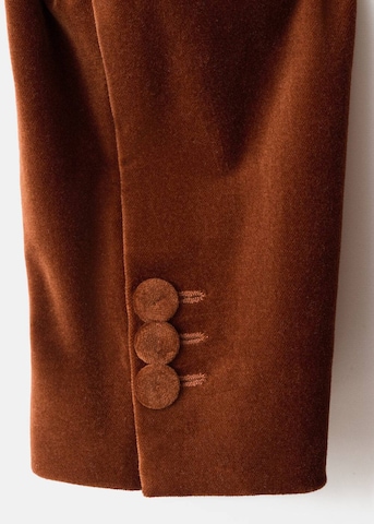 MANGO Blazer 'Velveton' in Braun