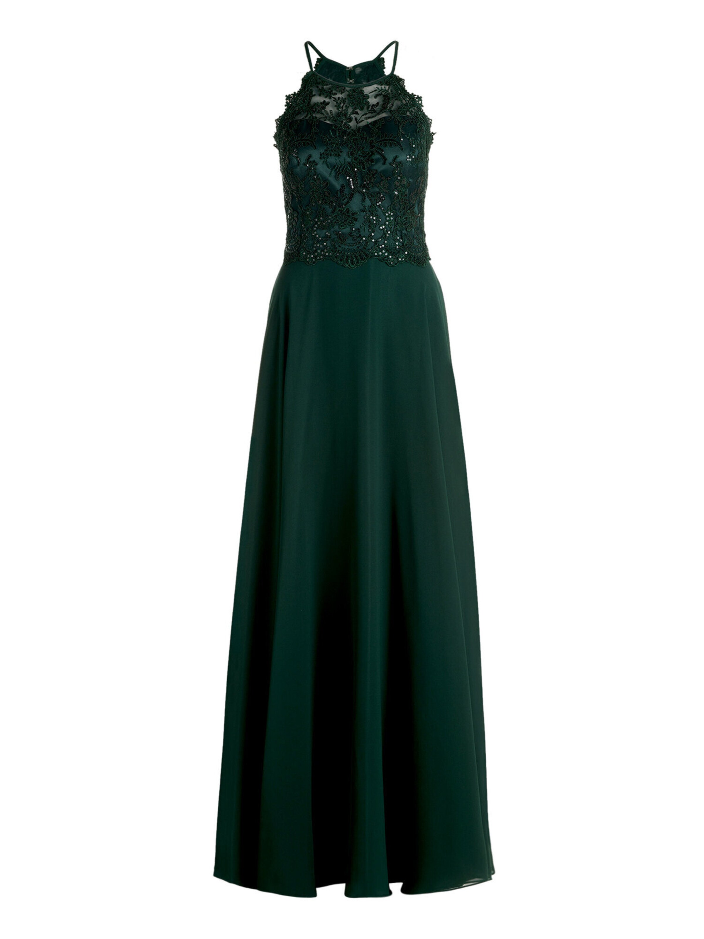 Vera Mont Abendkleid rückenfrei in Grün: Vorderseite