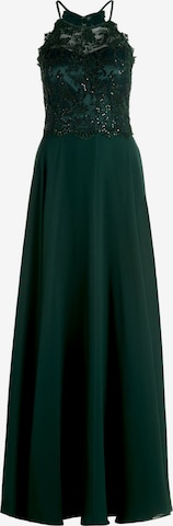 Vera Mont Abendkleid rückenfrei in Grün: Vorderseite