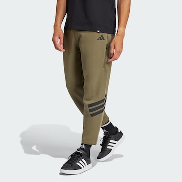 ADIDAS SPORTSWEAR Regular Workout Pants 'Future Icons' in Green: front