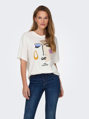 T-shirt 'HANNA' ONLY en blanc