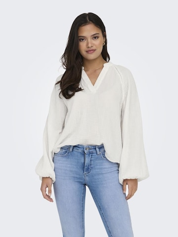 ONLY - Blusa 'THYRA' en blanco: frente