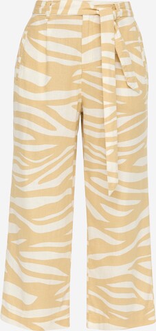 Wide Leg Pantalon s.Oliver en beige : devant