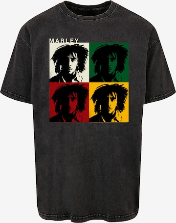 T-Shirt 'Bob Marley' F4NT4STIC en noir : devant