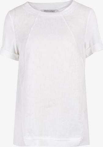 HELMIDGE Oversized shirt in Wit: voorkant