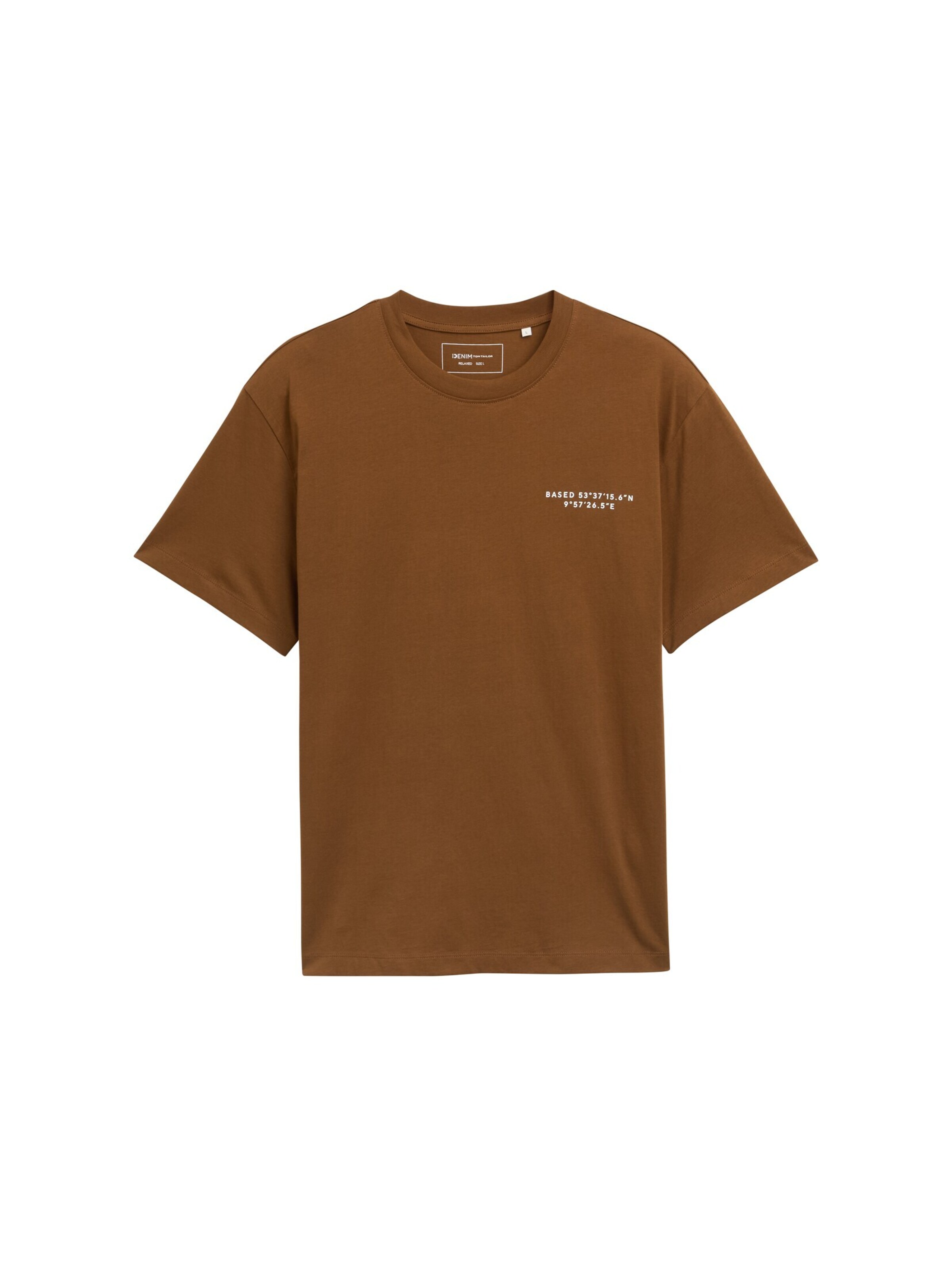 TOM TAILOR DENIM Shirt in Brown: front