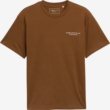 TOM TAILOR DENIM T-Shirt in Braun: Vorderseite