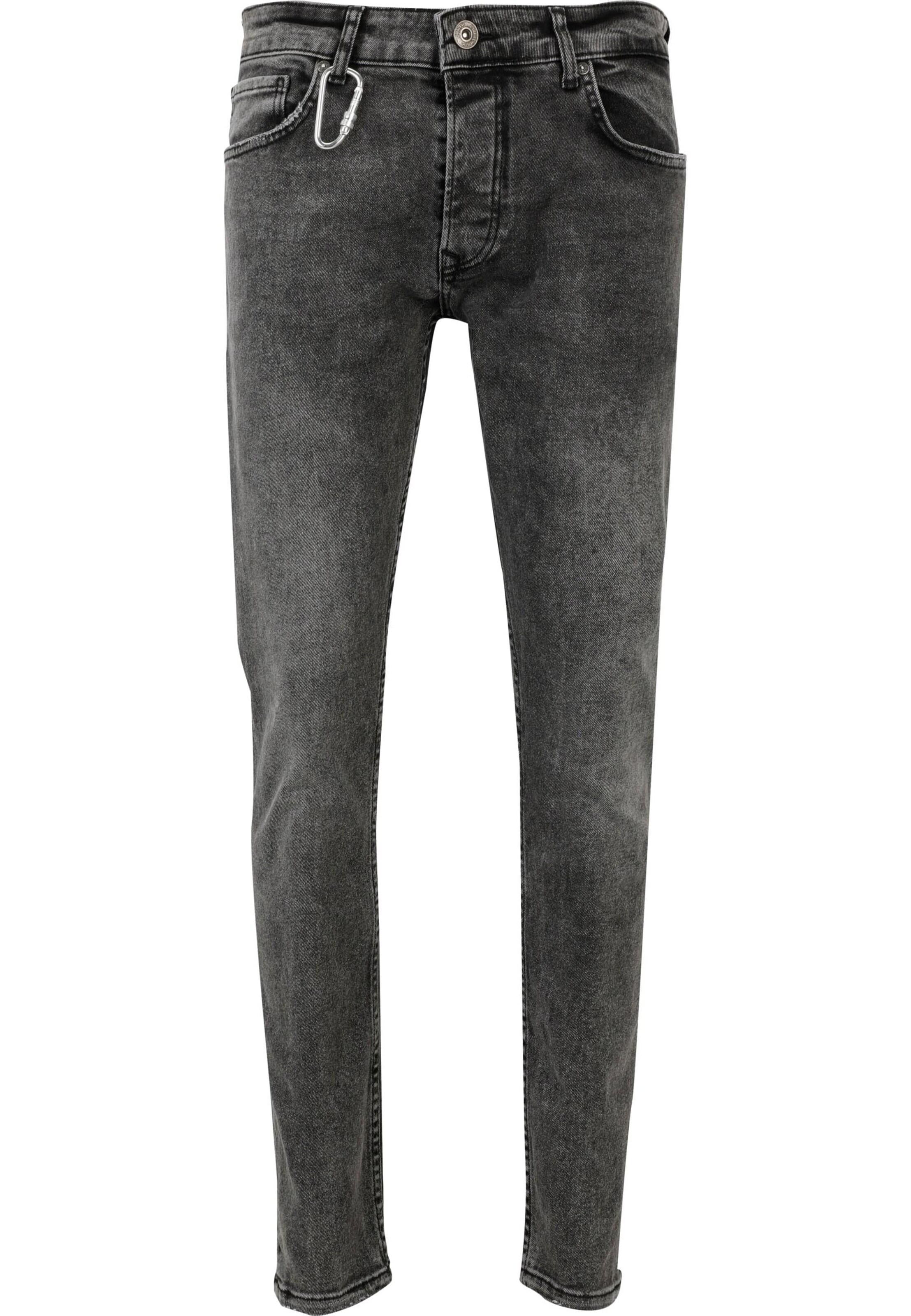 2Y Premium Skinny Jeans in Grijs: voorkant