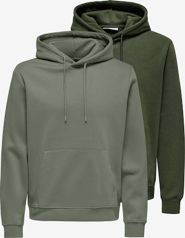 Only & Sons Sweatshirt 'Connor' in Grey: front