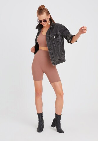 Leif Nelson Skinny Leggings in Brown