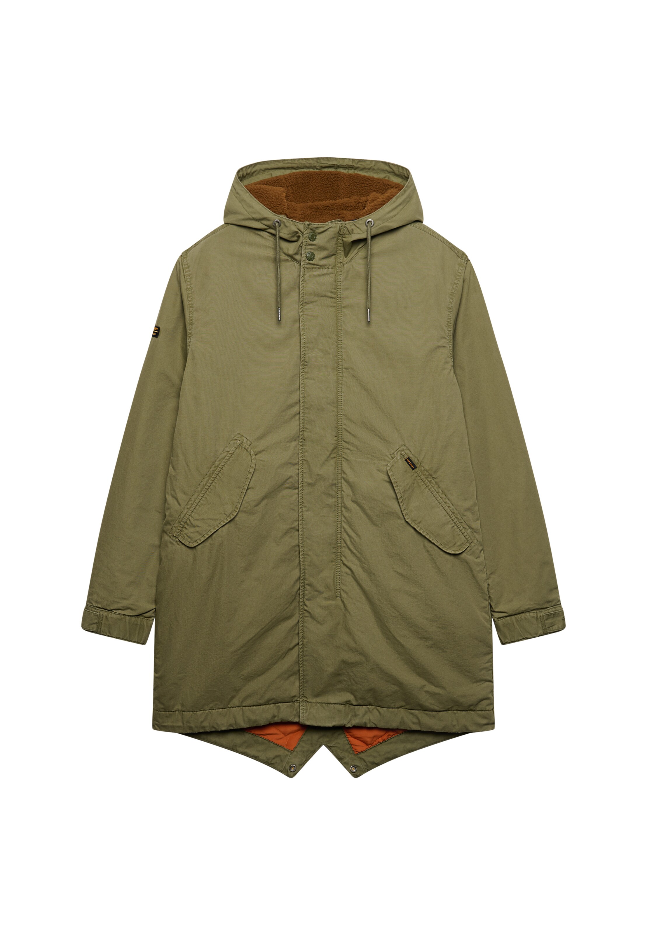 Parka mi-saison Superdry & Co en vert : devant