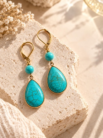 Alster Herz - Pendientes 'POSITANO' en azul