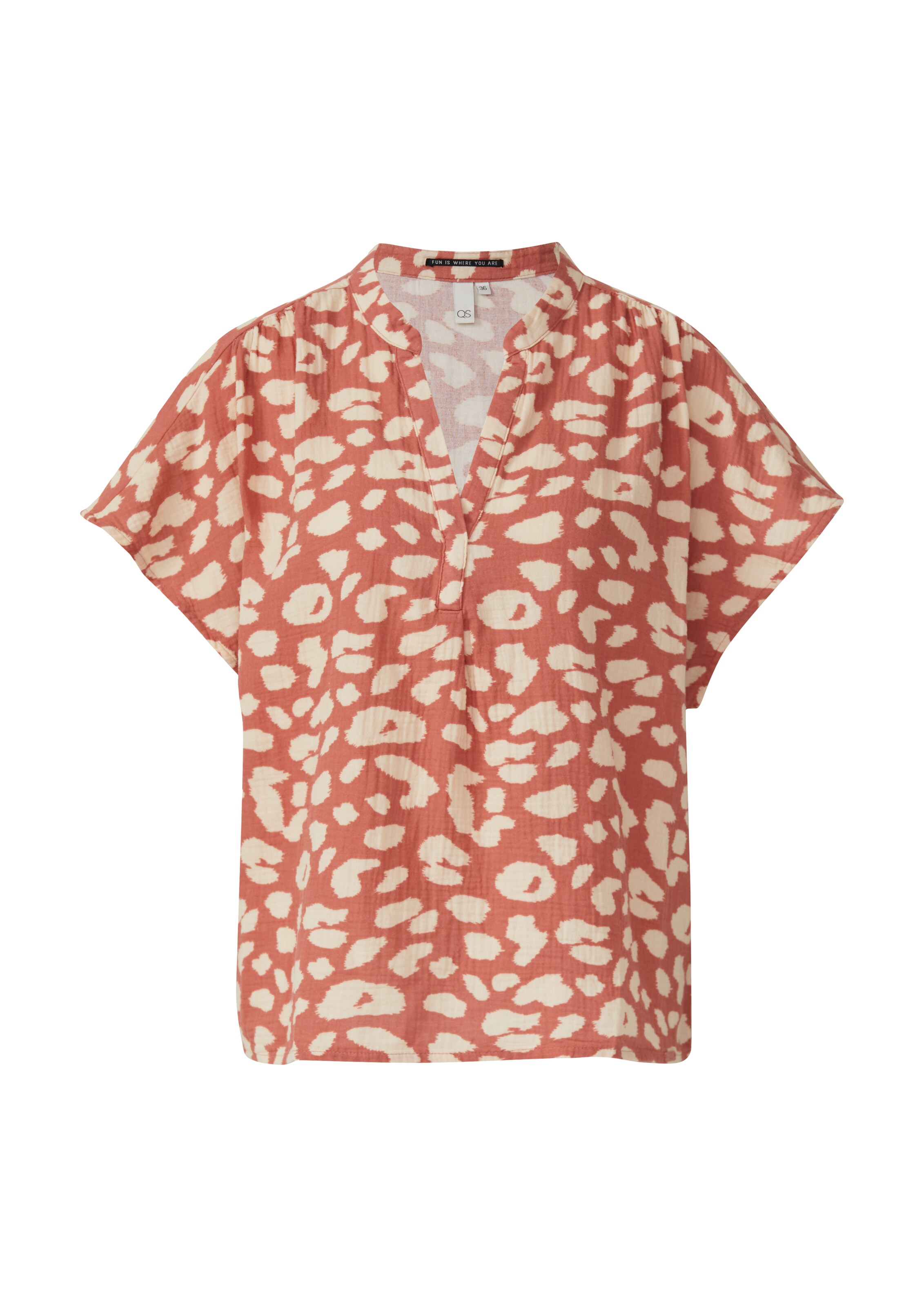 QS Bluse in Orange: Vorderseite