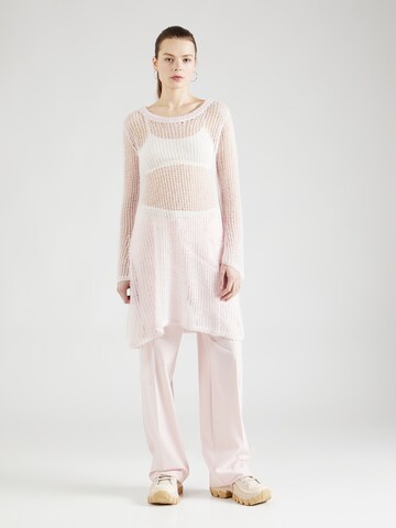 Monki Knitted dress in Pink: front