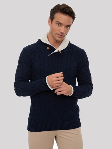Sir Raymond Tailor Sweater 'Meribel' in Blue: front