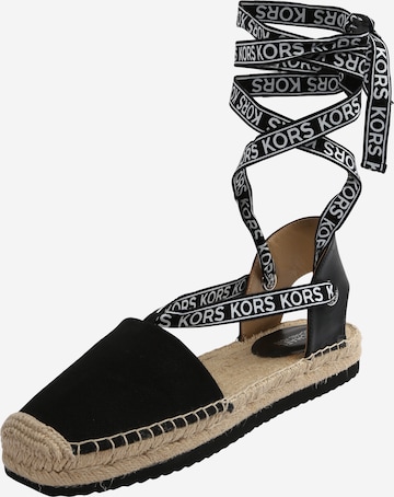 Espadrile 'YARA' de la MICHAEL Michael Kors pe negru: față