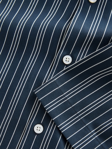 Next Regular fit Button Up Shirt in Blue