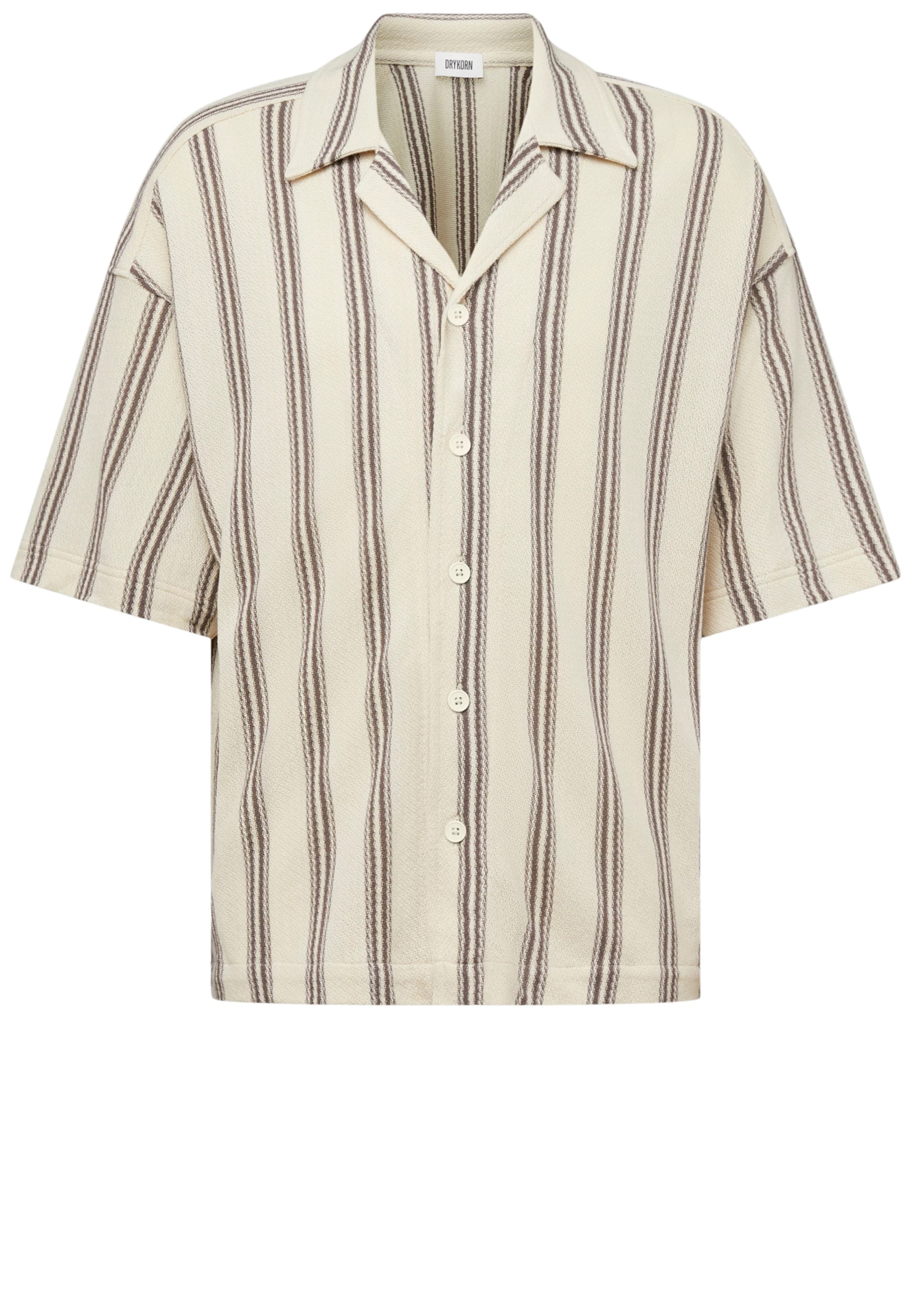 DRYKORN Comfort Fit Hemd ' Basil ' in Beige: Vorderseite