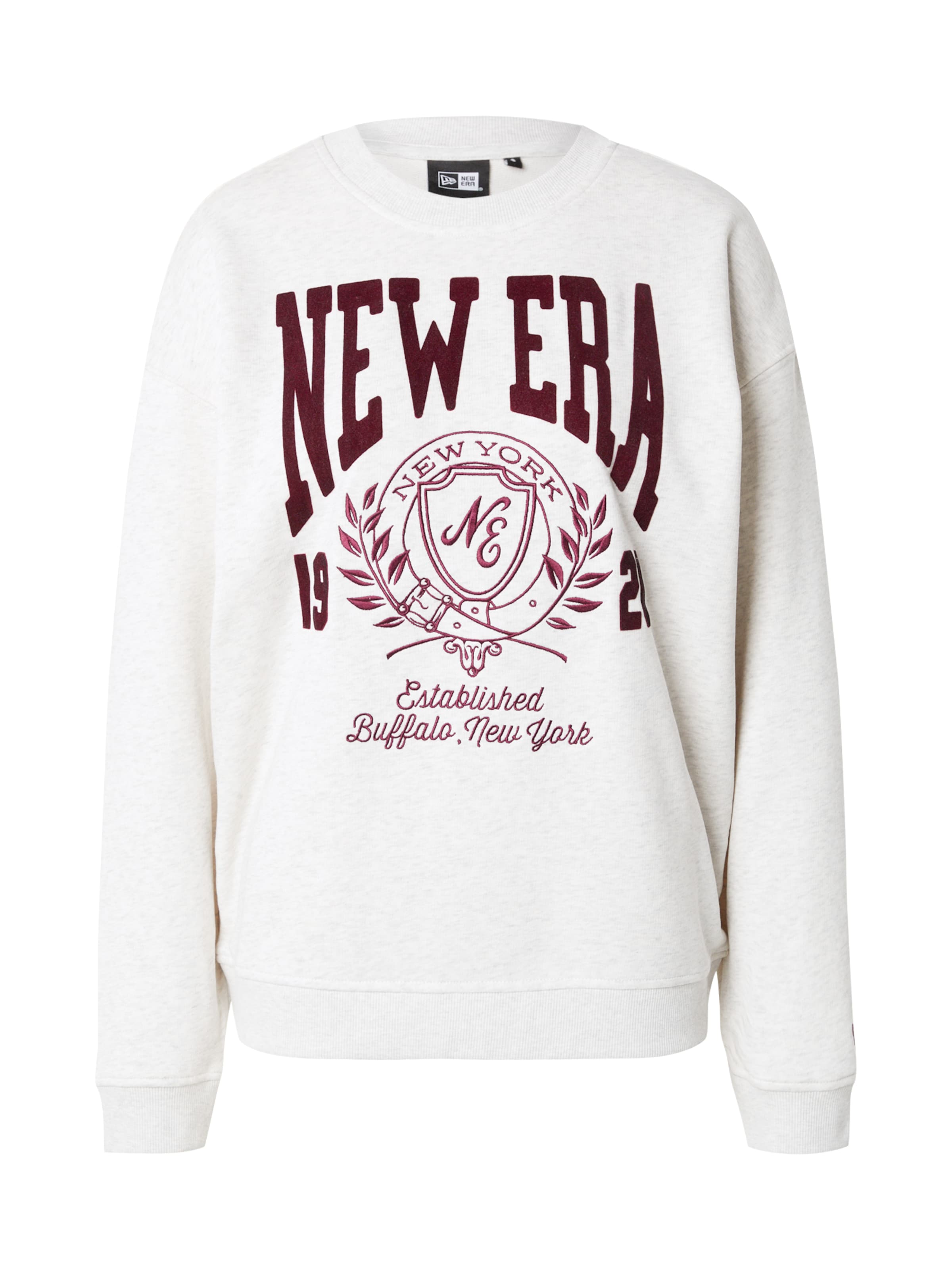 pilka NEW ERA Megztinis be užsegimo 'Crest': priekis