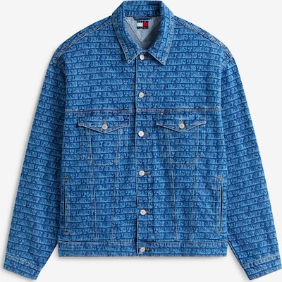 Tommy Jeans Prijelazna jakna 'AOP' u plavi traper / bijela, Pregled proizvoda