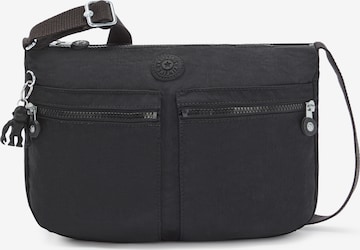 KIPLING - Mala de ombro 'IZELLAH' em preto: frente