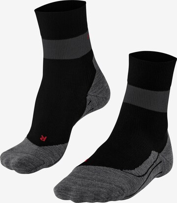 FALKE Sportsocken 'RU Compression Stabilizing' in Schwarz: Vorderseite