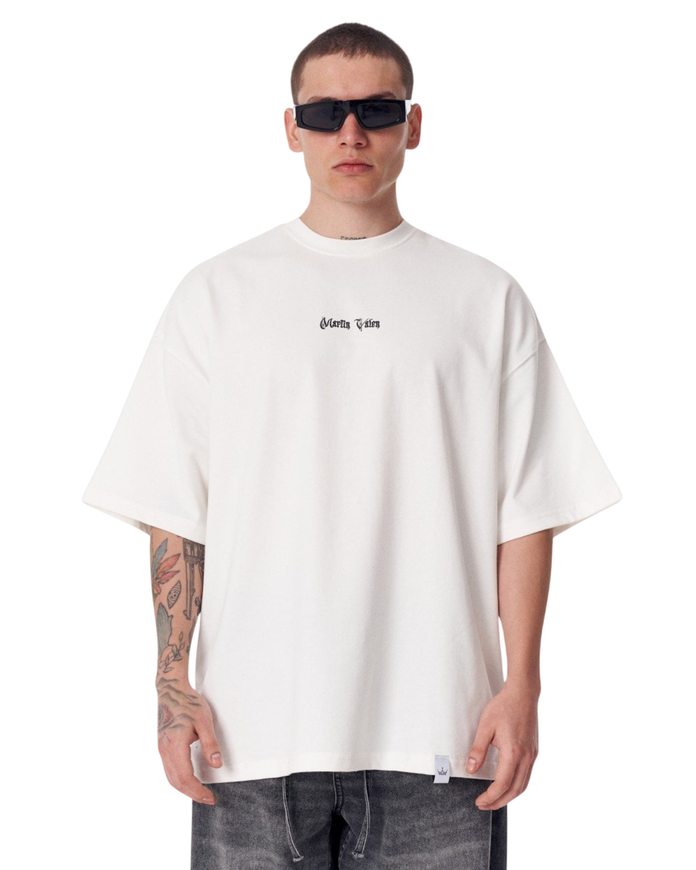 MARTIN VALEN Shirt in Wit: voorkant