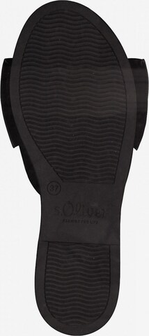 s.Oliver Pantolette in Schwarz