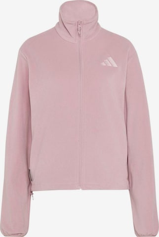 ADIDAS TERREXTehnička flis jakna - ljubičasta boja: prednji dio