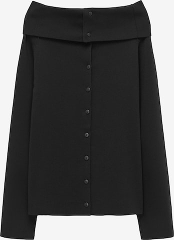 Adolfo Dominguez Strickjacke in Schwarz: Vorderseite