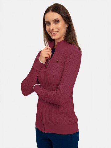 Jacey Quinn Knit cardigan in Red