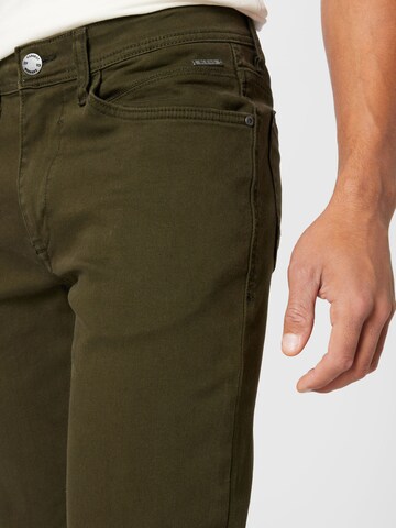 BLEND - Slimfit Calças chino 'Twister' em verde