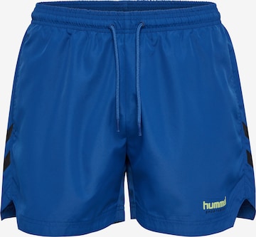 Hummel Badeshorts 'NED' in Blau: predná strana