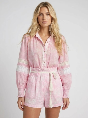 Miss June Regular Trousers 'Short Ilaria' in Pink: front