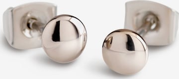 Boccia Titanium Earrings in Silver: front