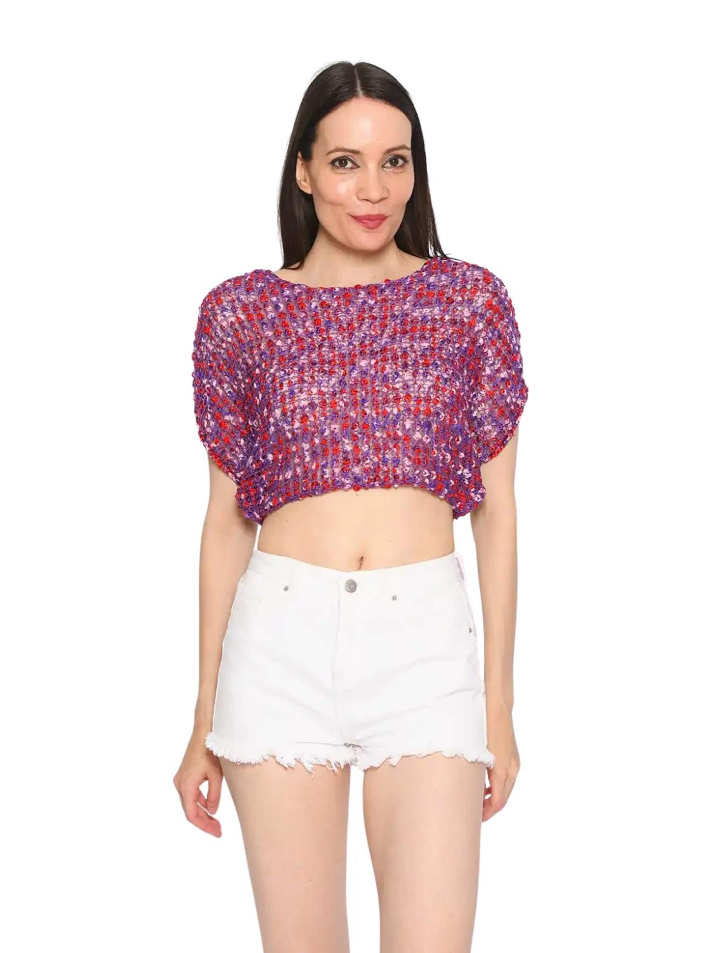 Süel knitwear - Top de punto 'Summer 3D' en lila