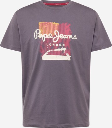 T-Shirt 'MELBOURNE' Pepe Jeans en gris : devant