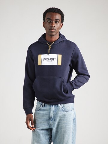JACK & JONES - Sudadera 'JJHAYATO' en azul: frente