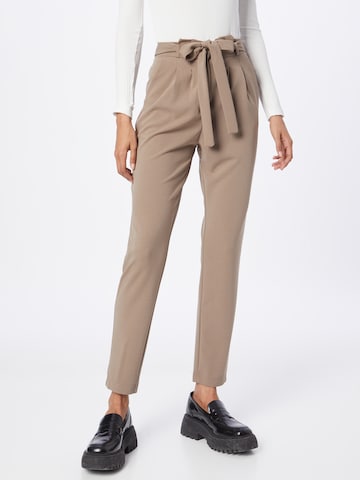 JDY Tapered Trousers 'TANJA' in Brown: front