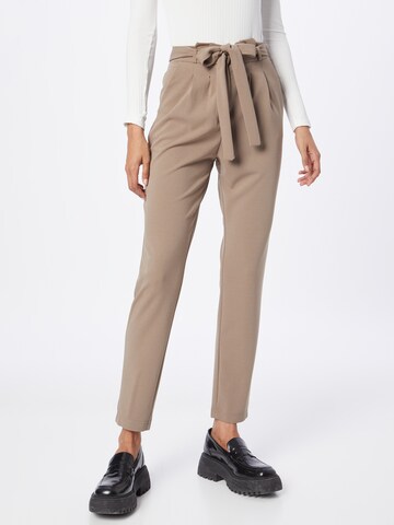 JDY Tapered Pants 'TANJA' in Brown: front