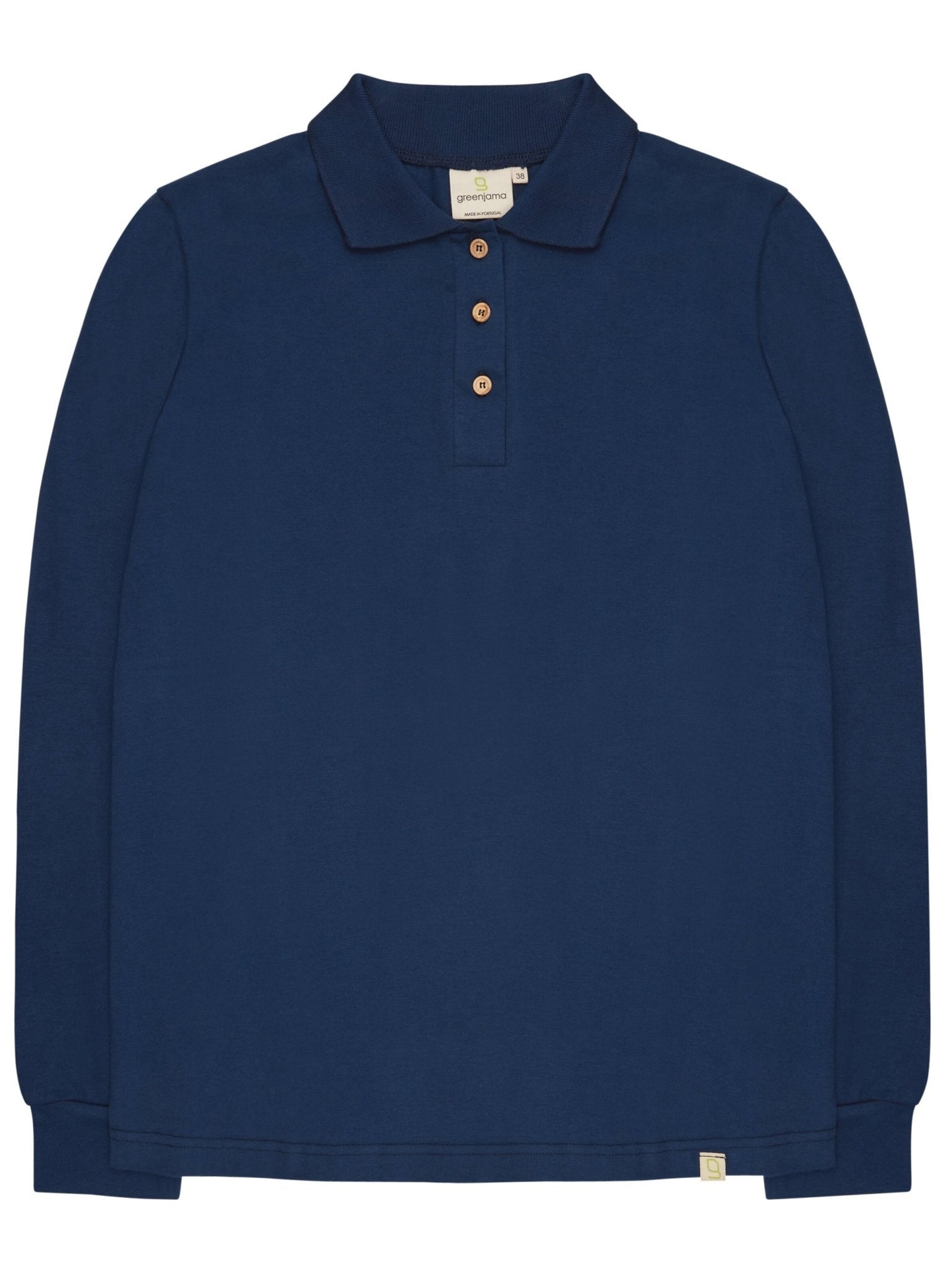 greenjama Pajama Shirt in Blue: front