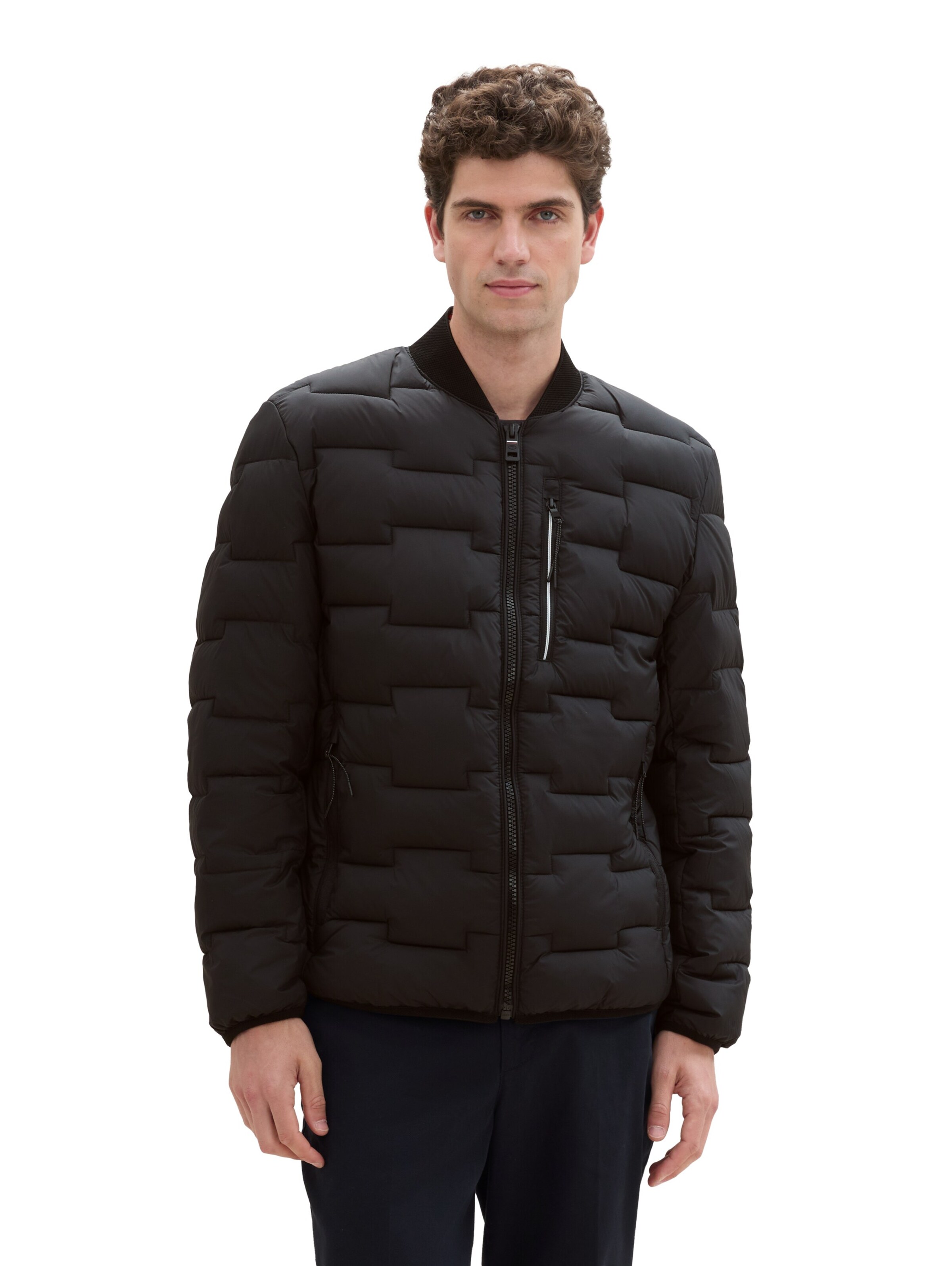 TOM TAILOR Jacke in Schwarz: Vorderseite