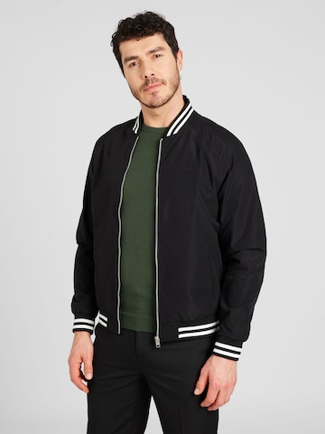 Veste mi-saison 'LUCCA' JACK & JONES en noir : devant