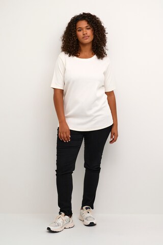 KAFFE CURVE Shirt 'Carina' in White